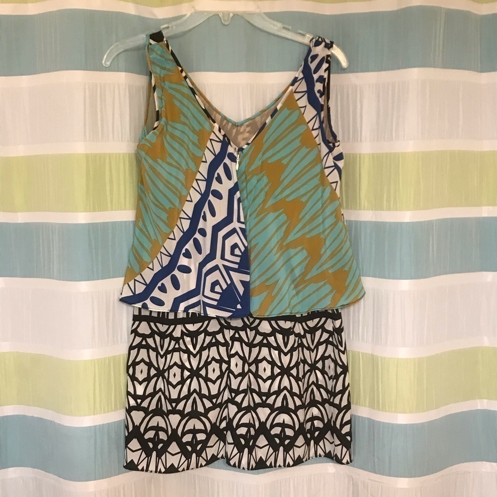Plenty by Tracy Reese Pattern Mix Dress Sz Small - Picture 6 of 7